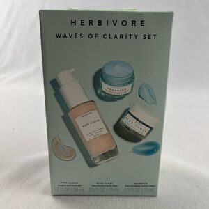 NIB herbivore waves of clarity set. pink cloud, blue tansey, Aquarius